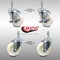Service Caster 4 Inch SS Nylon Wheel Swivel 10mm Threaded Stem Caster Brakes SCC, 2PK SCC-SSTS20S414-NYS-M1015-2-TLB-2 - alternate 3